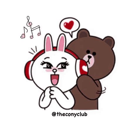 cony and brown gif